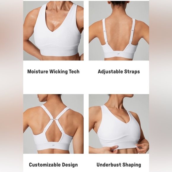 Fabletics All Day Everyday Red and Blue X Back Sports Bra XXS - Picture 4 of 11